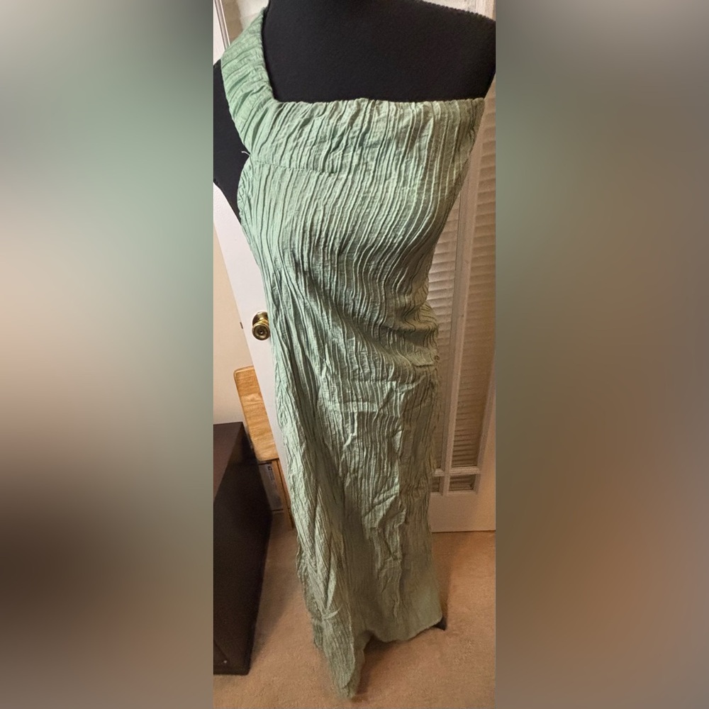 Lulus Poised Performance Elegant One-Shoulder Green Maxi Dress-Small - Picture 8 of 14